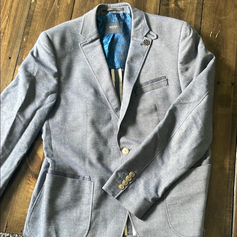 Digel Gray Sport Coat Tailored Blazer